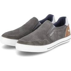 Mustang Lave sko Mustang Slip On - Cognac/Lysegrå/Mørkegrå