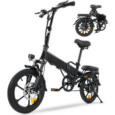 Folding E-Bikes E-City Bikes iSinWheel U3 Foldable - Black