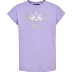 Lila T-shirts Barnkläder Hummel Kortärmade T-shirt - Lavender