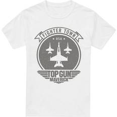 Maverick Mens Fighter Town T-Shirt - White