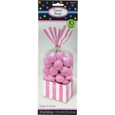 Gift Bags Amscan Striped Treat Bag Pack of 10