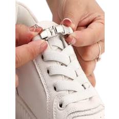 Shein pcs Notie Shoelaces With Buckle White Polyester Unisex Accessories For Shoes White