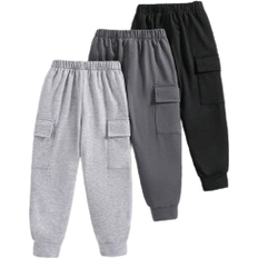 Shein pcs Toddler Kids Solid Color Soft Comfortable Casual Pants With Side Pockets
