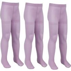 Pink Pantyhoses Children's Clothing Metzuyan Metzuyan 1 Or 3 Pairs Kids Girls Pink Microfibre 60 Denier Semi-Opaque Tights - Pink