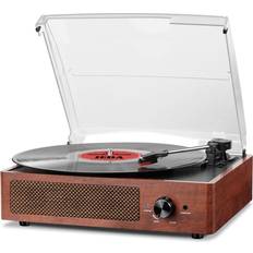 Mersoco Bluetooth Record Player Belt-Driven 3-Speed Turntable