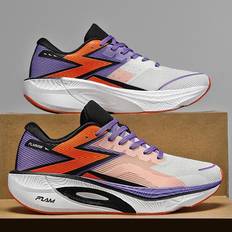 Feiran 3 Professional Marathon Running Shoes - White/Purple