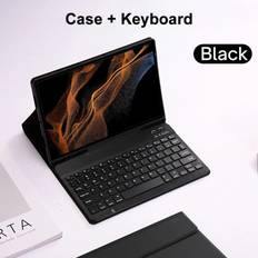 Bluetooth Keyboard Case For Samsung Galaxy Tab S8 Ultra 14.6 Inch 2022 12 Inch Tab A9 S9 Fe Leather Cover