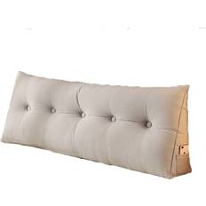 Lark Manor Gavriela Blend Headboard Wedge Reading Throw Pillow Gray Complete Decoration Pillows Gray (20.1x150.1cm)
