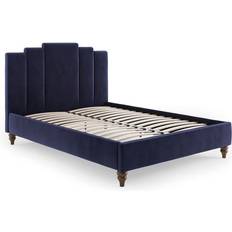 Dunelm Rene Bed Frame Velvet Navy 161.5x216cm