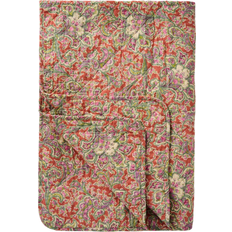 Ib laursen quilt Ib Laursen Decke Quilt Tagesdecke 180x130 cm Bunt Paisleymuster Filz Orange, Mehrfarbig (180x130cm)