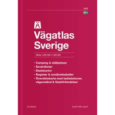 Böcker Vägatlas Sverige (Häftad, 2025)