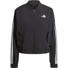 Black bomber jacket adidas Essentials 3-Stripes Woven Bomber Jacket - Black