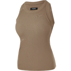 Shein Classic AllMatch Ribbed Knit Solid Color Sleeveless Tank Top With Chest Pad