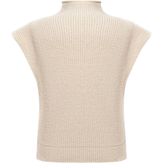 Shein Womens Casual Solid Color Stand Collar Loose Knitted Sweater SpringAutumn