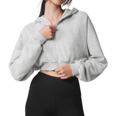 Alo Sweet Escape Zip Up Hoodie - Athletic Heather Grey