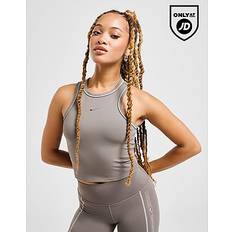 Grey - Sportswear Garment Tank Tops Nike Training Swoosh Crop Tank Top - Grey