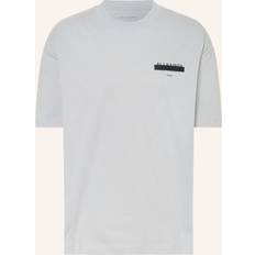 AllSaints Organic Cotton Loose Fit Short Sleeve Logo T-Shirt - Grey