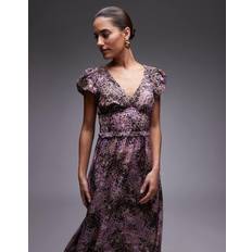 & Other Stories Long Dresses & Other Stories Maxi Dress With Tier Hem And Ruffle Sleeves Purple