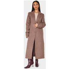 Trenchcoats PrettyLittleThing Petite Multi Check Print Oversized Trench Coat - Multi