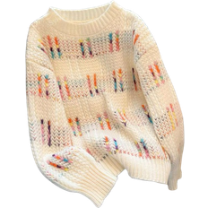 Shein Womens Long Sleeve Crew Neck Knit Sweater AutumnWinter