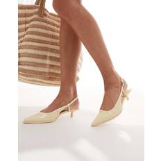 Dame - Gul Højhælede sko Bershka Pumps - Smørgule