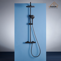 Shower Sets Casainc Matte 9-Inches Shower Faucet Bar System CS3523-10MB Black
