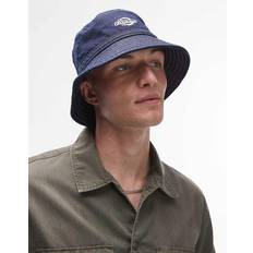 Blå - Denim/Jeansstof Hatte Dickies Bøllehat I Denim - Mørkeblå