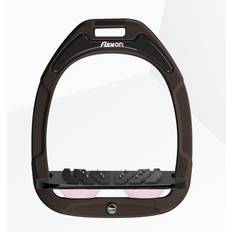 Estribos de Cuero Flexon Estribos Inclinado Ultra Grip Green Composite - Marron