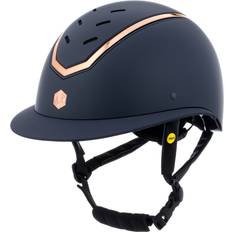 Ridsport Charles Owen Kylo Bred Topp Med MIPS Hjälm - Marinmatt/Roséguld