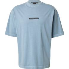 Michael Kors Logo Tee In Garment Dye Style T-Shirt - Blue