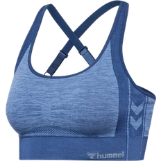 Dame - Messing Tøj Hummel MT Shine Seamless Sports BH - Blå