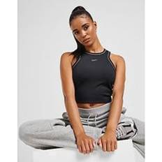 Black Tank Tops Nike Training Swoosh Crop Tank Top - Black