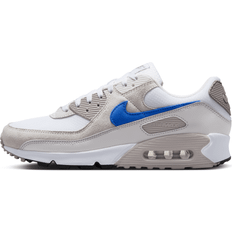 Nike air max 90 white blue Nike Air Max 90 Casual Shoes - White/Blue/Racer Blue