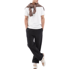 Pull&Bear Tøj Pull&Bear Sorte og kraftige joggingbukser med vidde-Black
