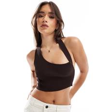 Bershka Dame Toppe Bershka Overdel Med Oneshoulder - Brun