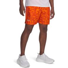 Orange - Sportswear Garment Trousers & Shorts Under Armour Launch Men's 7" Shorts - Solar Orange/Reflective