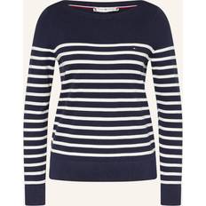 Tommy Hilfiger Dam Tröjor Tommy Hilfiger Tröja Dam Co Jersey Stitch Boat-Nk - Blå