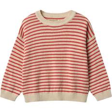 Striktrøjer Børnetøj Wheat Pullover Leise Sweatere Børn - Beige/Rød