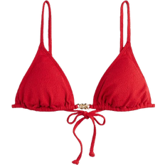 H&M Vatteret Trekantsbikinitop - Rød