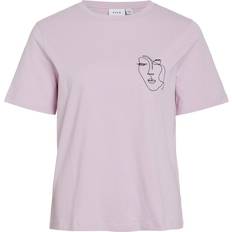 Vila Herr T-shirts Vila Visybilla O-Neck S/S T-shirt - Rosa