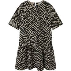 Name It Dresses Children's Clothing Name It Girls Zebra Print Drop Waist Dress - Black