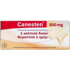 Chlotrimazol Håndkøbsmedicin Canesten 500 mg 1 stk Vaginaltabletter Tablet