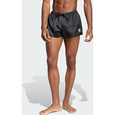 Black Swimming Trunks adidas Adicolor 3-Stripes 2-Inch Swim Shorts - Black