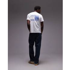 Tommy Jeans Paisley Flag Backprint T-shirt - White/Blue