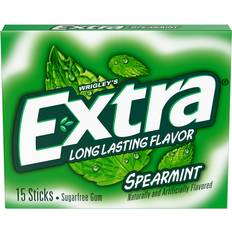 Chewing Gums Extra Gum Spearmint Sugar Free Chewing Gum Single Pack 0.11oz 15pcs 10pack