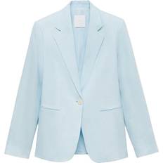 Mango Blazer Costume Lin - Bleu Ciel