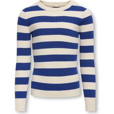 Kids Only Bluse - Ecru/Dunkelblau