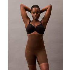 Orange Shapewear & Underplagg Calvin Klein Figurformande Shorts Med Fast Stretch Över Magen - Bruna