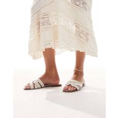 Pull&Bear Flätade Sandaler - Vit/A