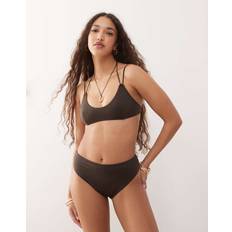 Weekday Brasilianske Bikinitrusser Høj Talje - Mørkebrune